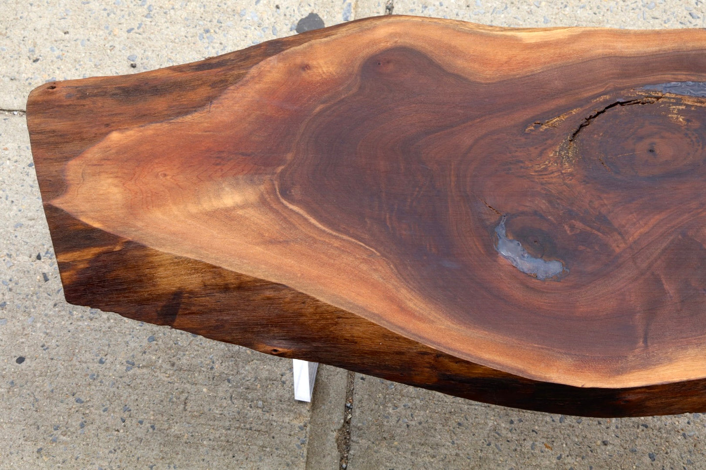 Floating Log Live Edge Wood Table