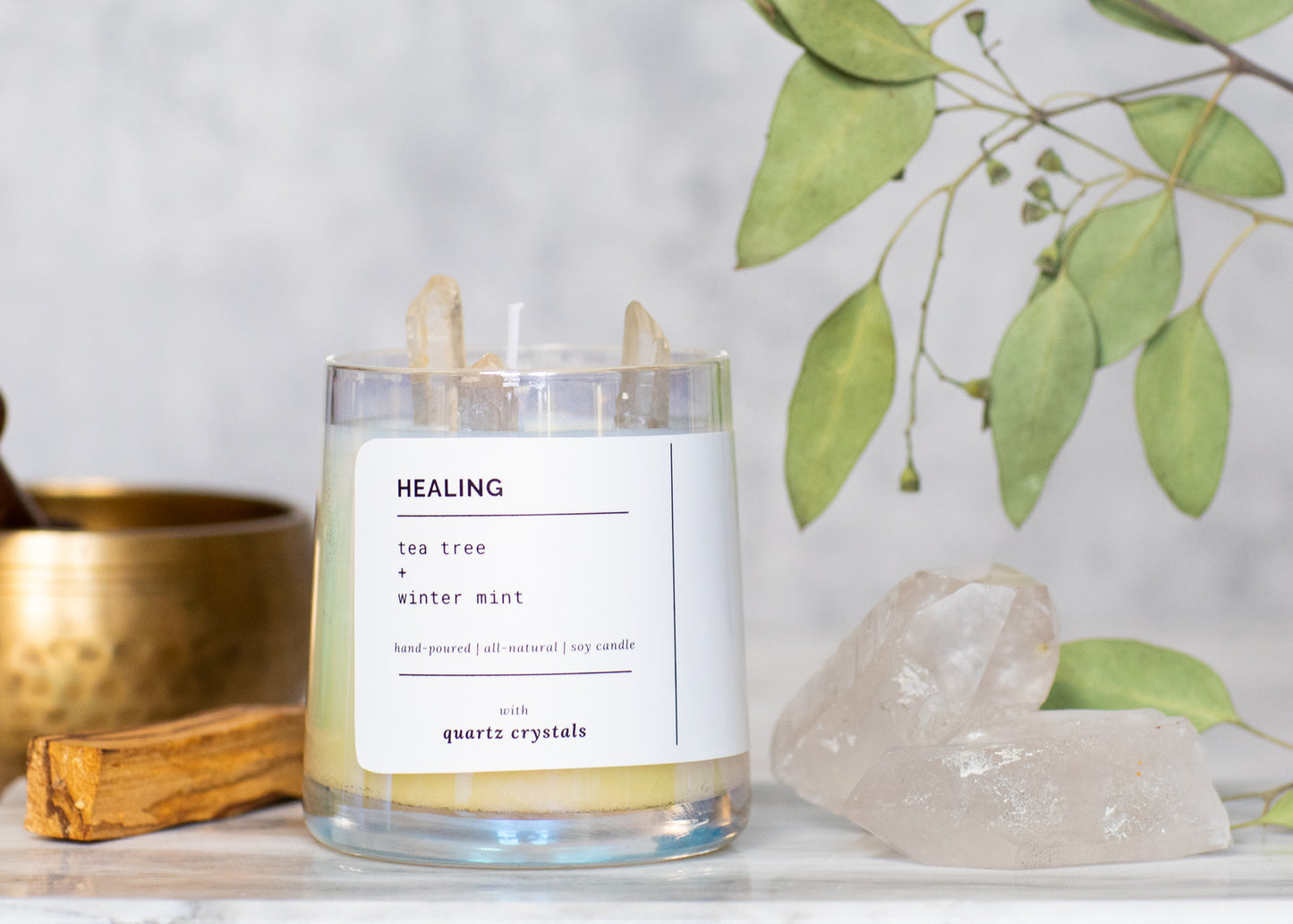 Healing Candle - tea tree + winter mint