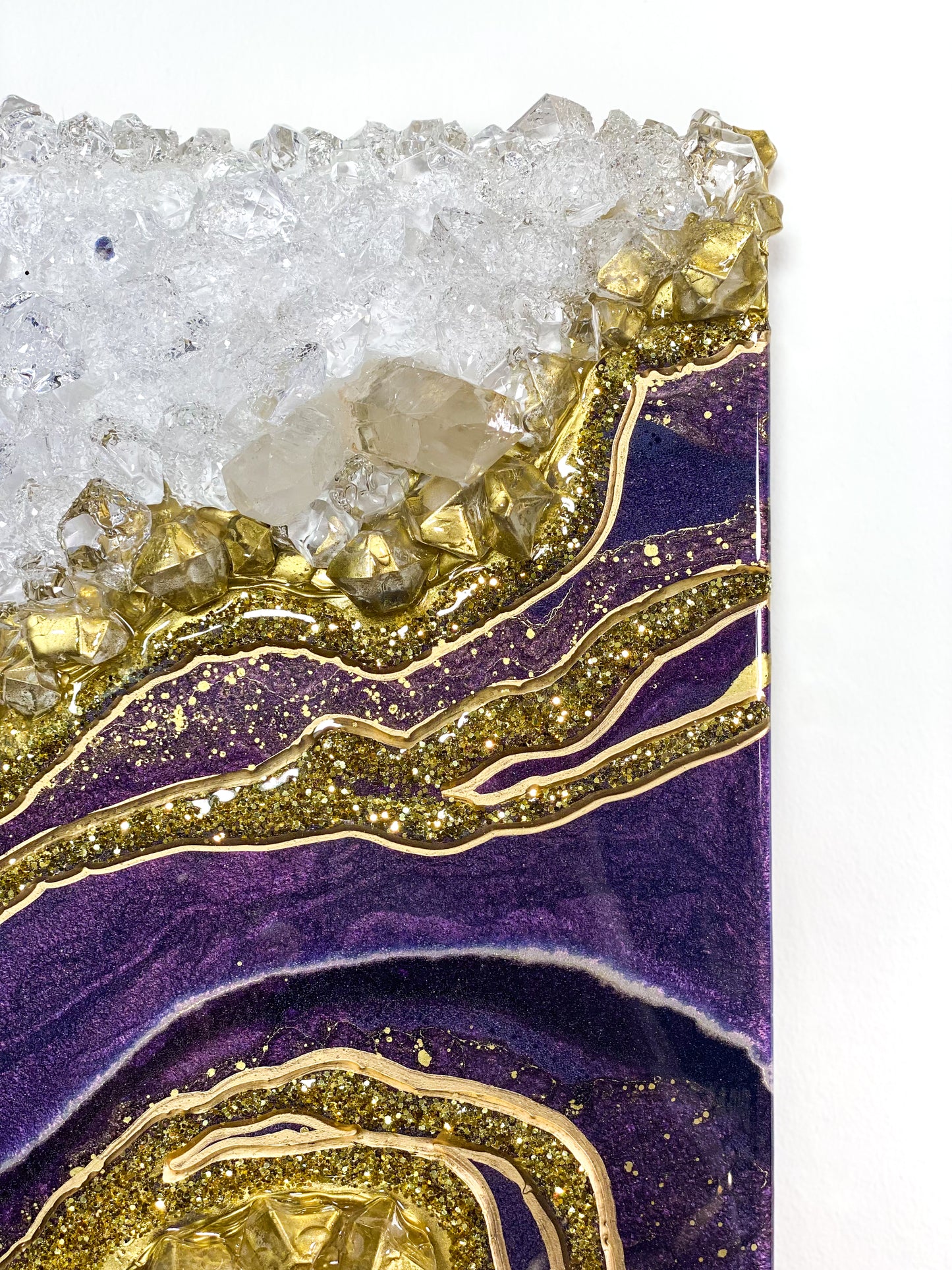 Ametrine Geode Wall Art