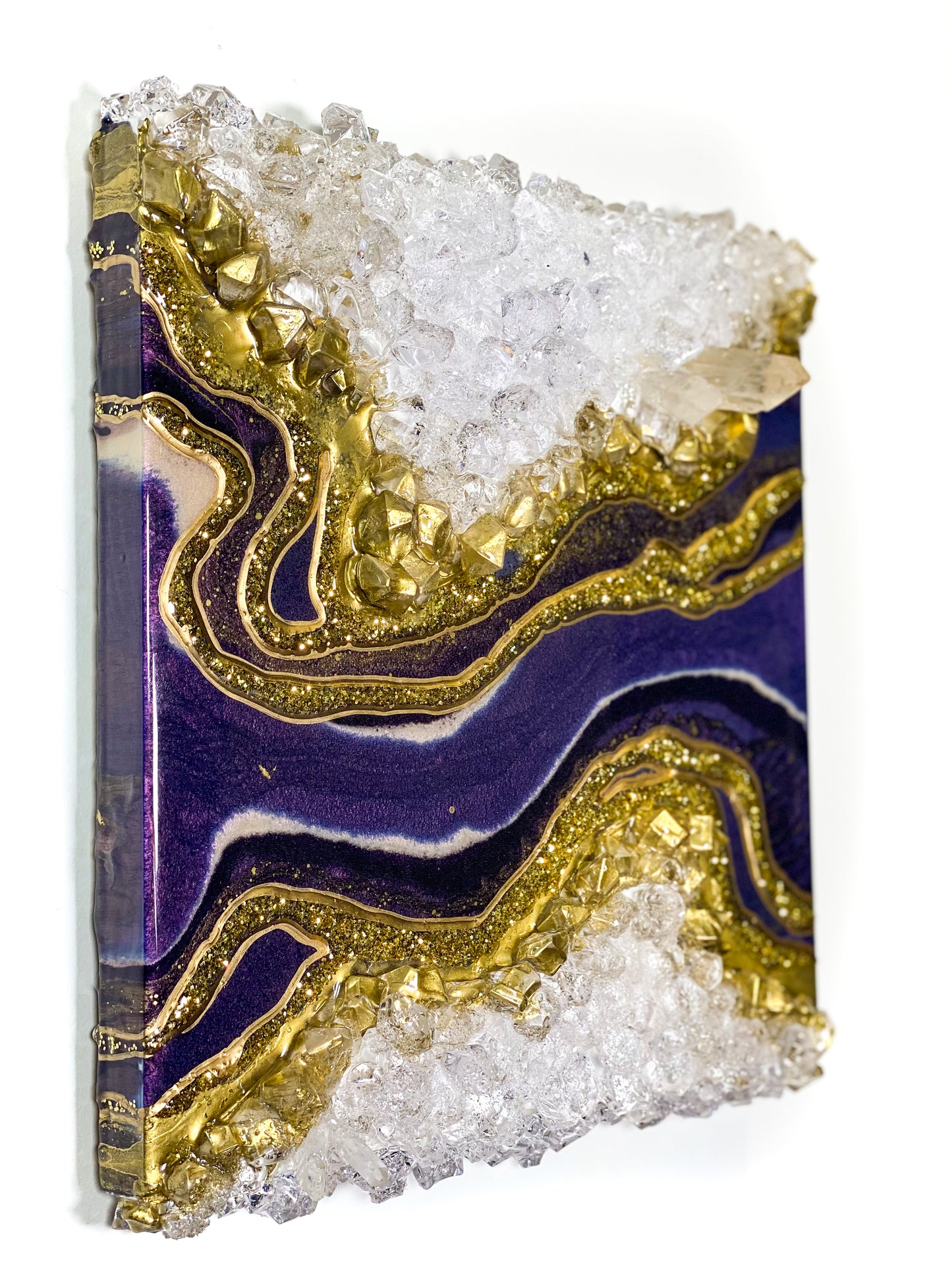 Ametrine Geode Wall Art