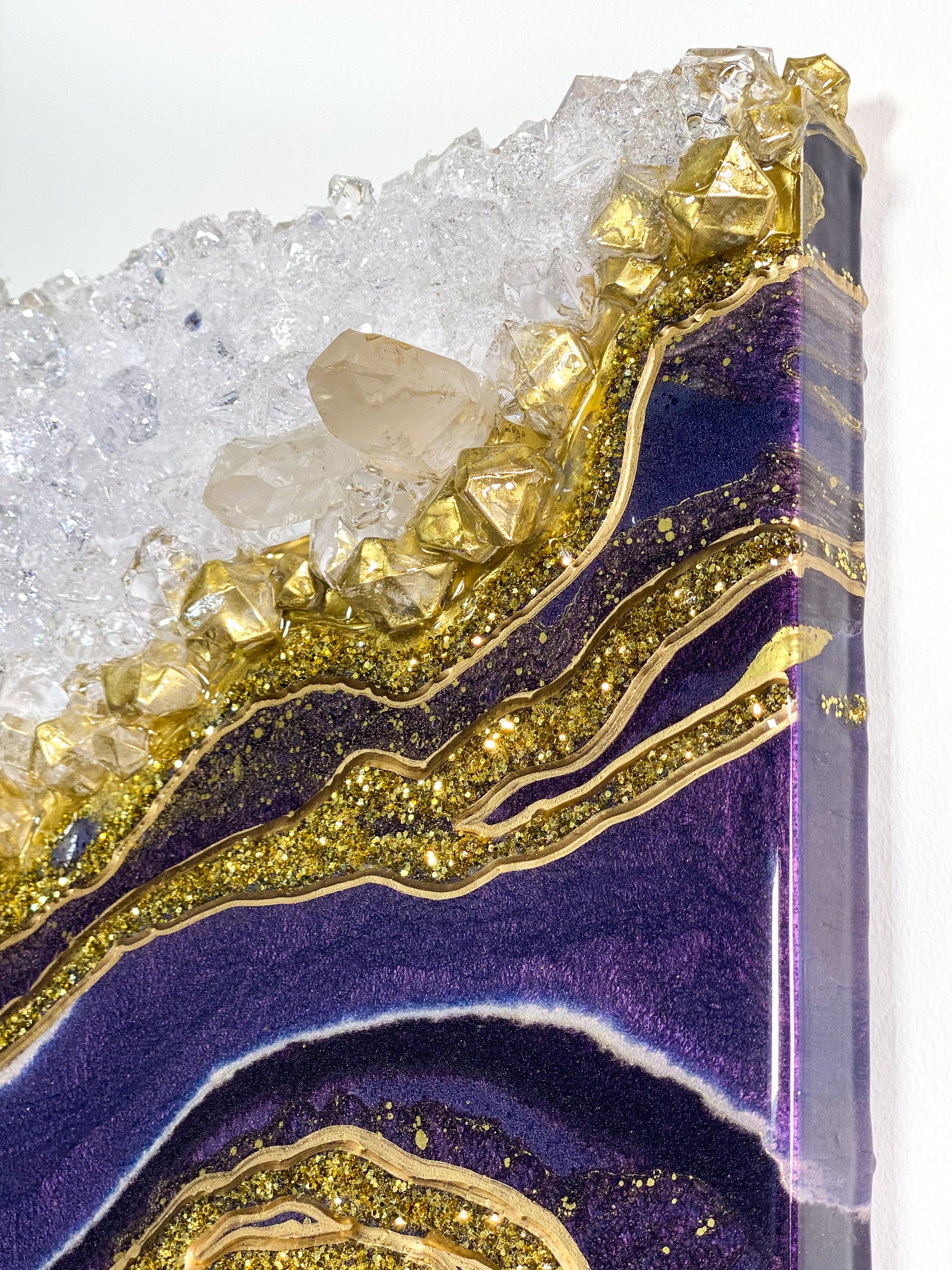 Ametrine Geode Wall Art