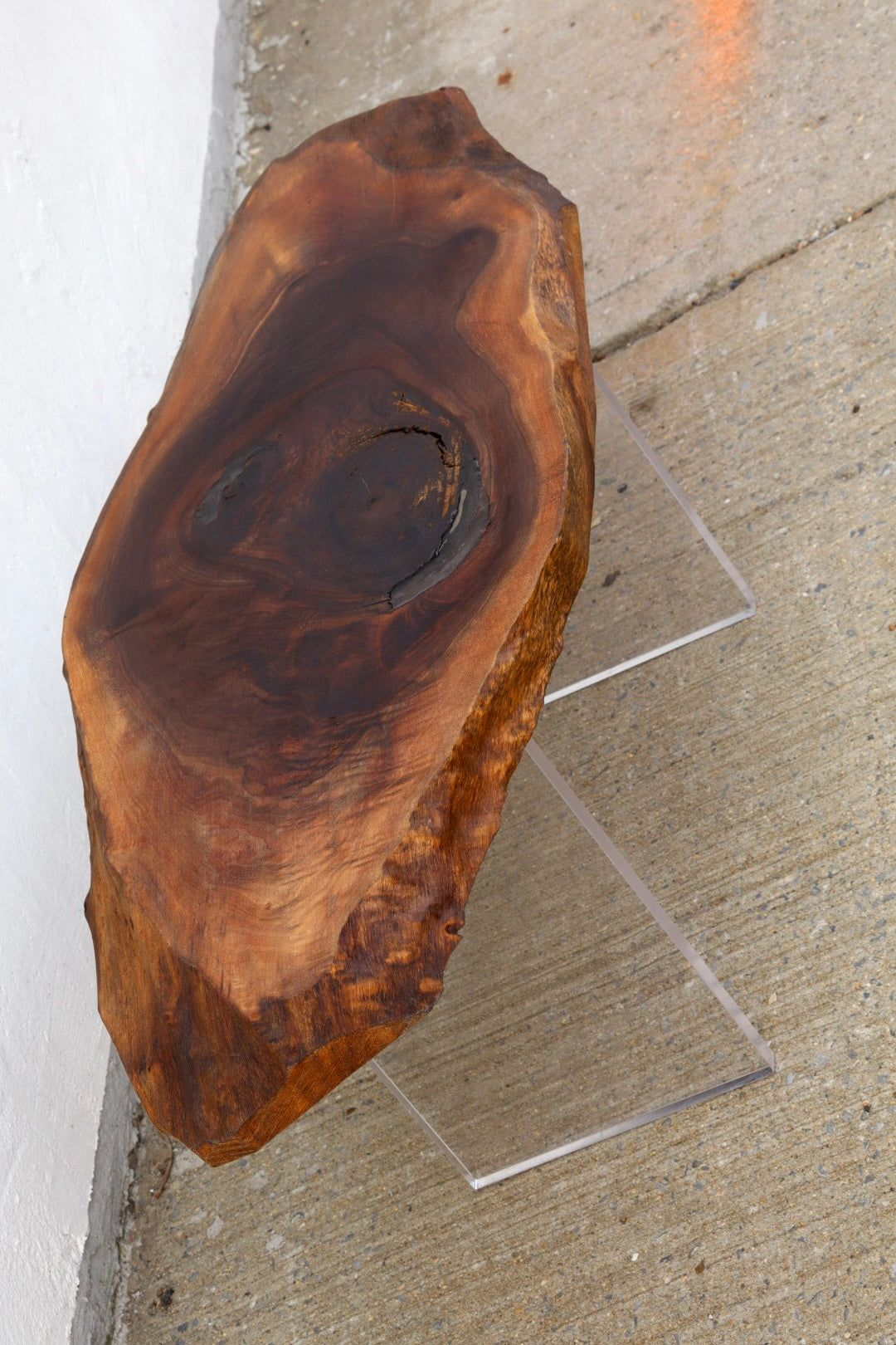 Floating Log Live Edge Wood Table