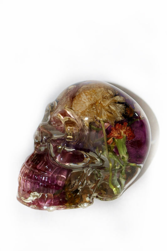 Beneath the Flowers II Skull