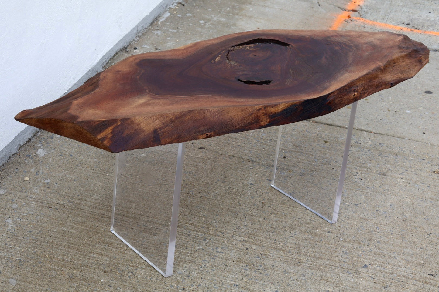 Floating Log Live Edge Wood Table