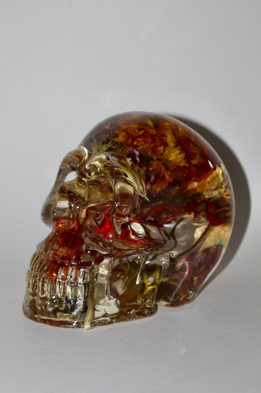 Beneath the Flowers III Skull