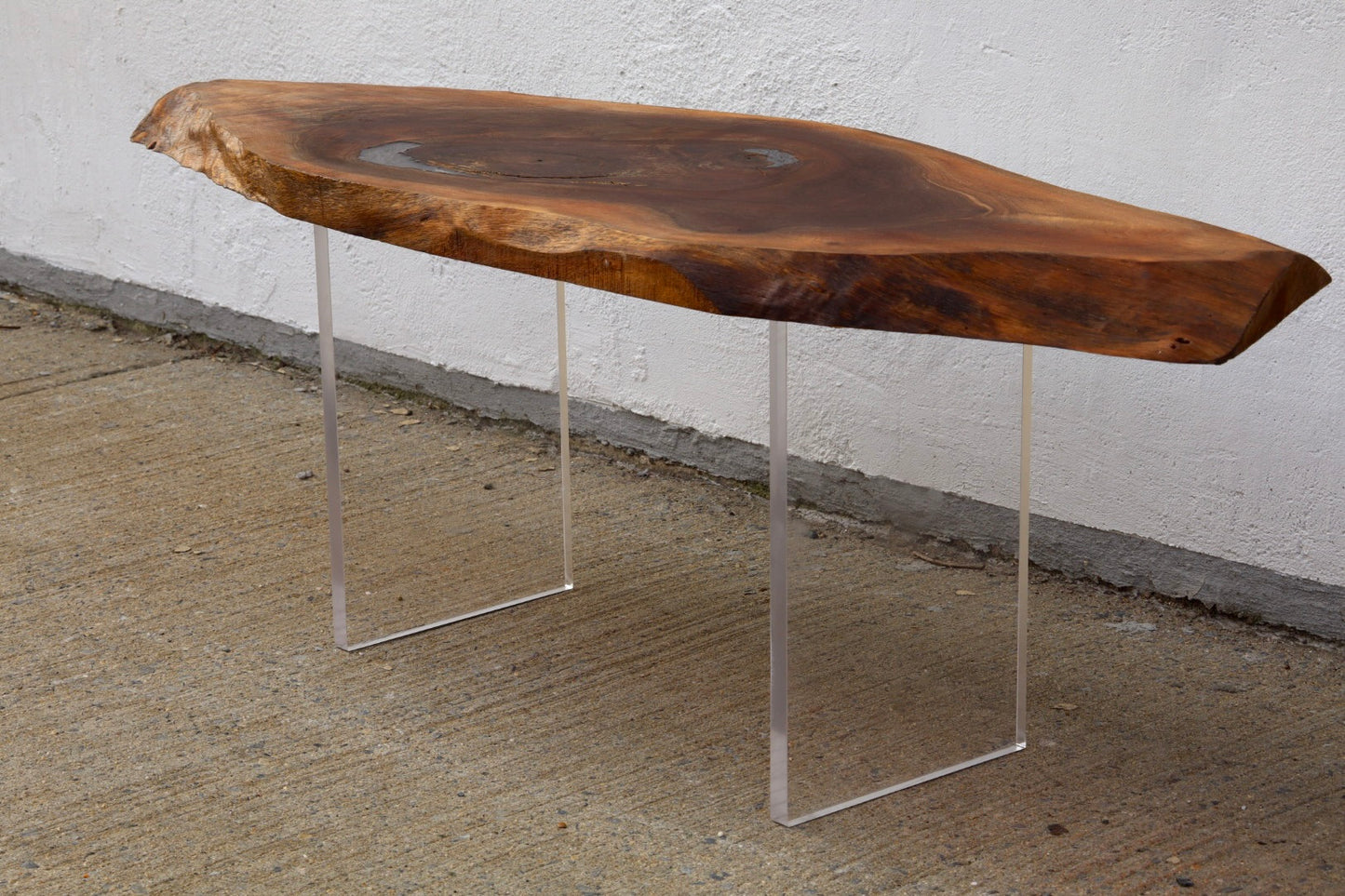 Floating Log Live Edge Wood Table