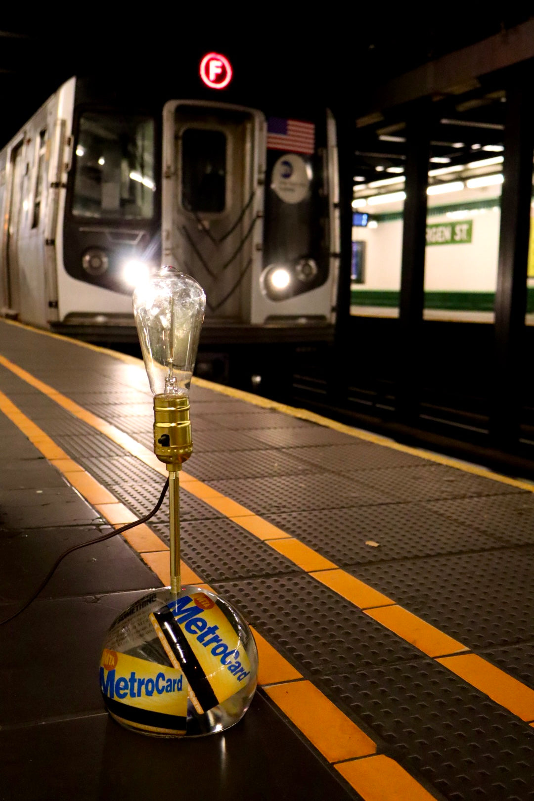 The Metro Card Lamp