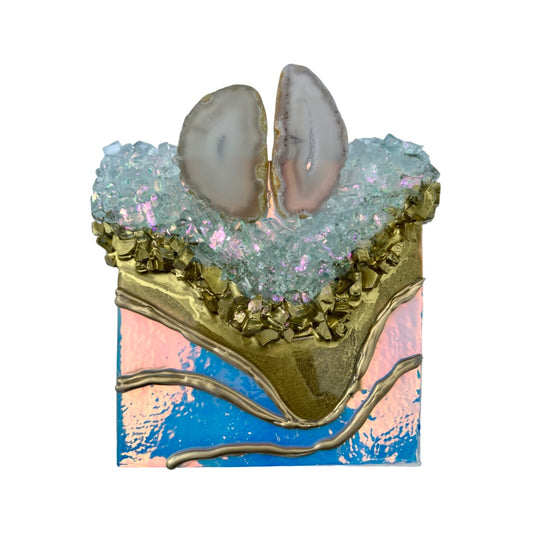 Opal Geode Wall Art II