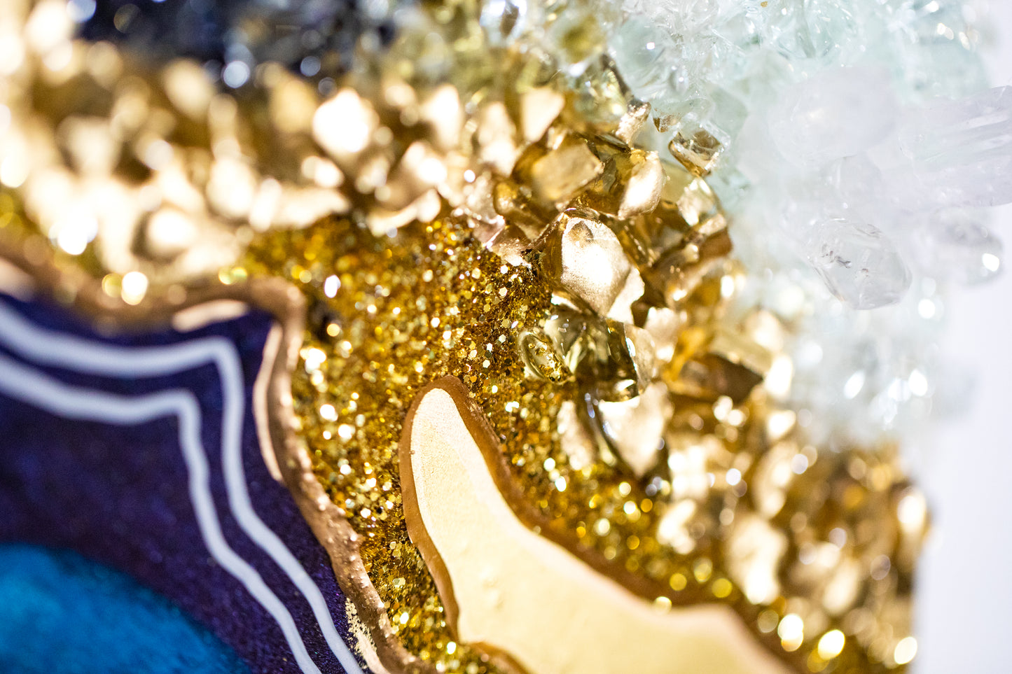 Sodalite Geode Wall Art