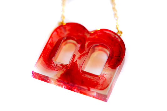 B - Resin Initial Pendant