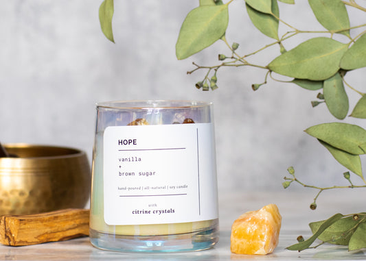 HOPE Candle - Vanilla + Brown Sugar