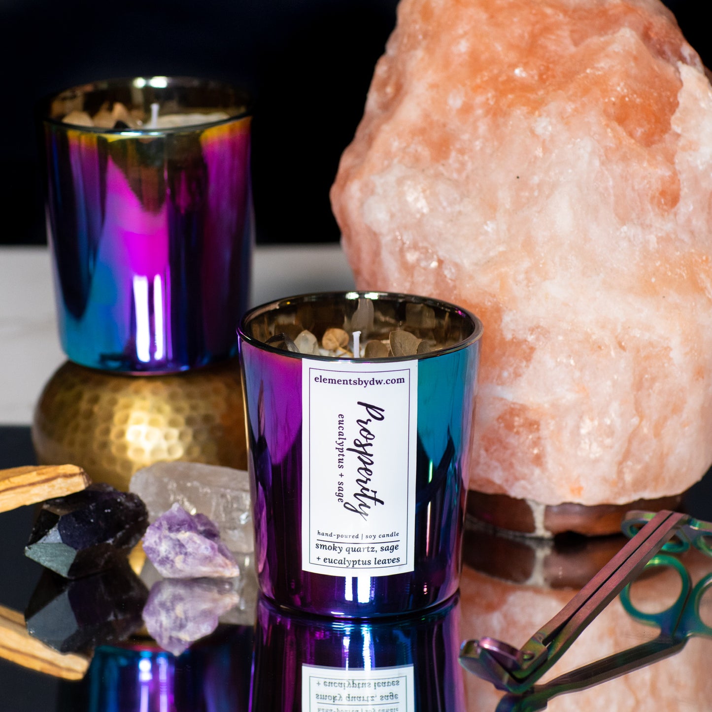 Prosperity Candle - Sage +Eucalyptus