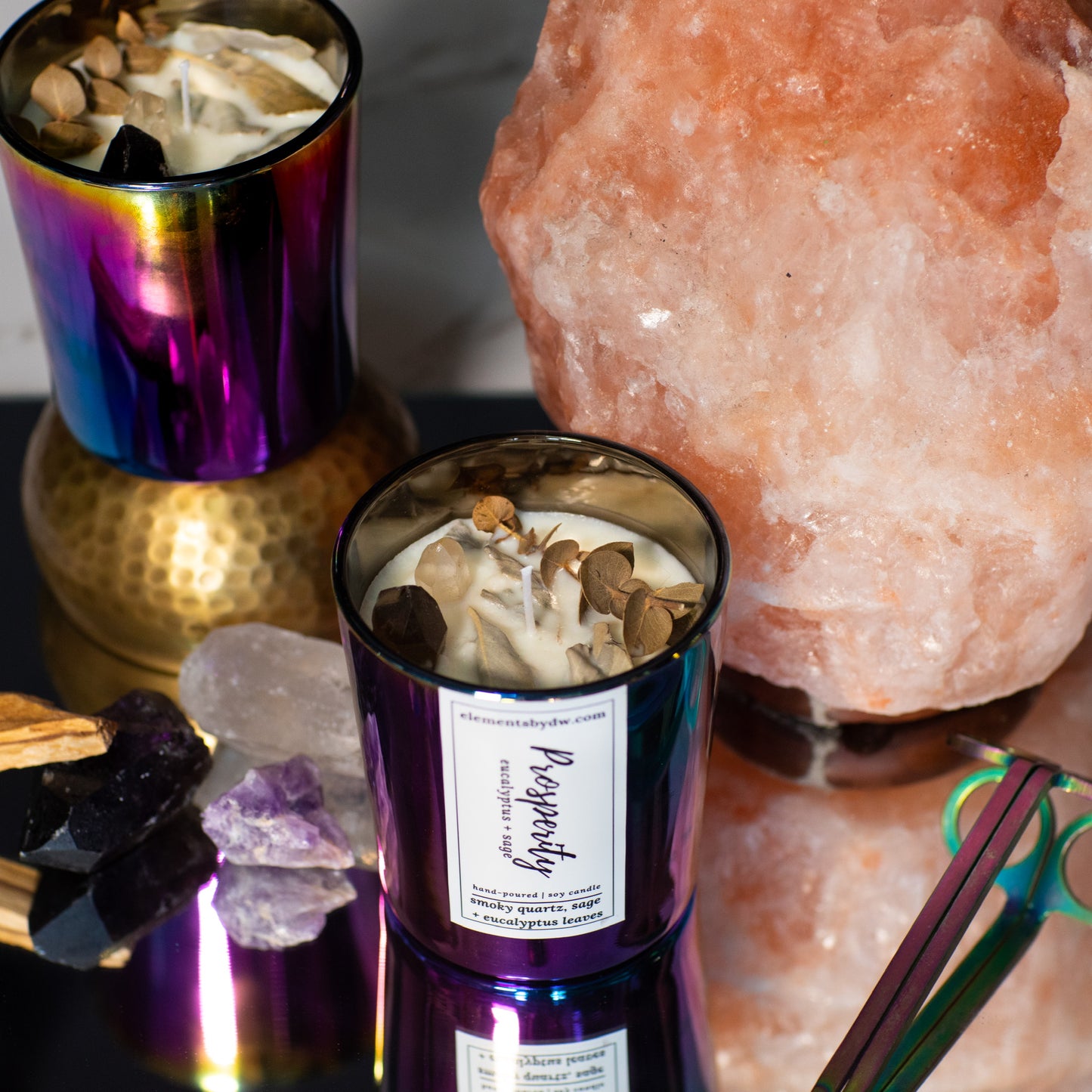 Prosperity Candle - Sage +Eucalyptus