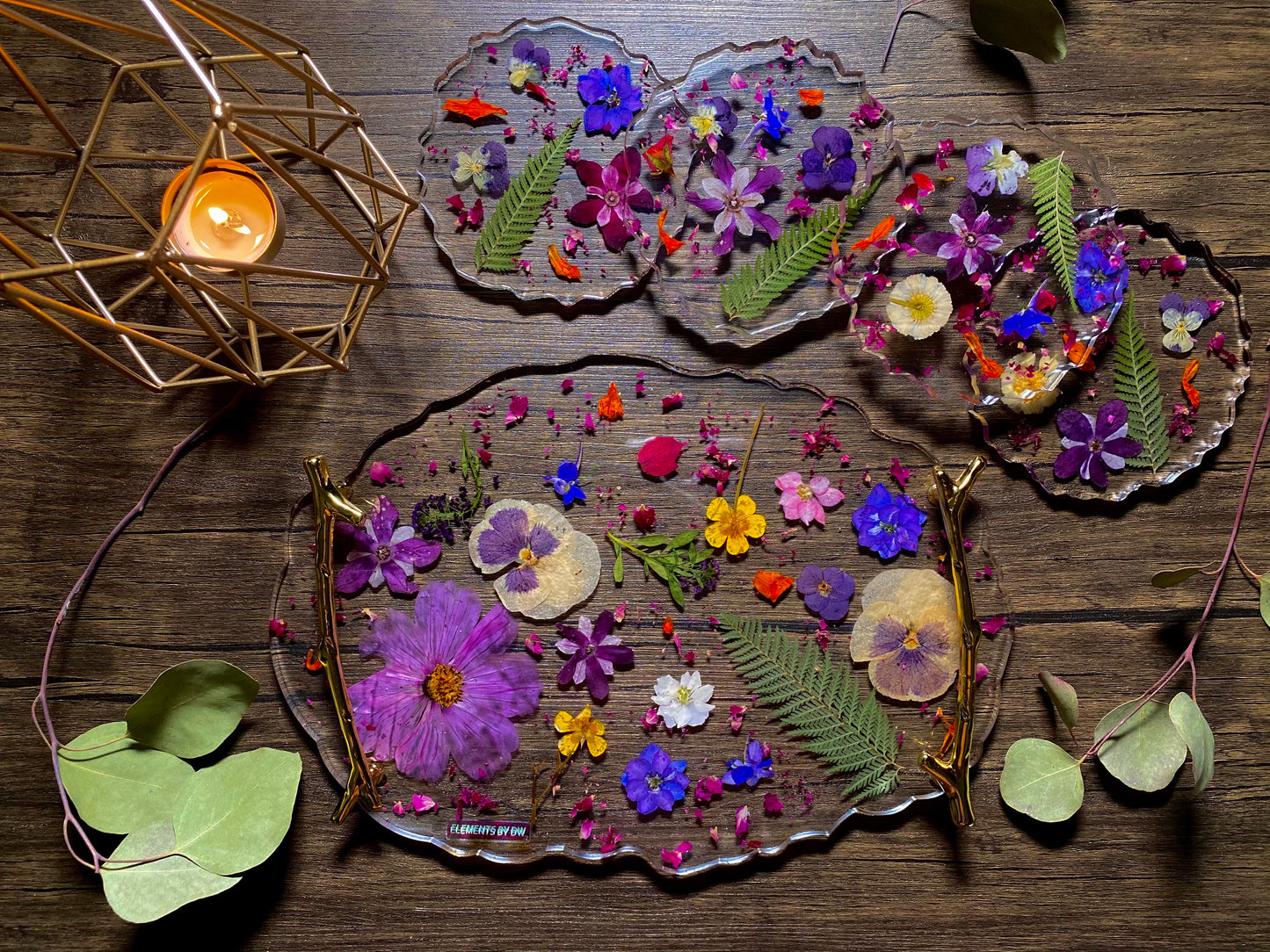 Flower Bomb Coaster Set