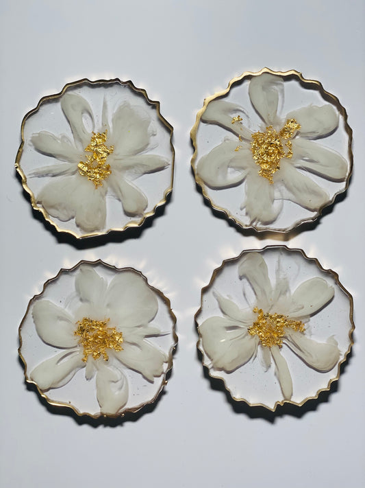Flower Fade Coaster Set
