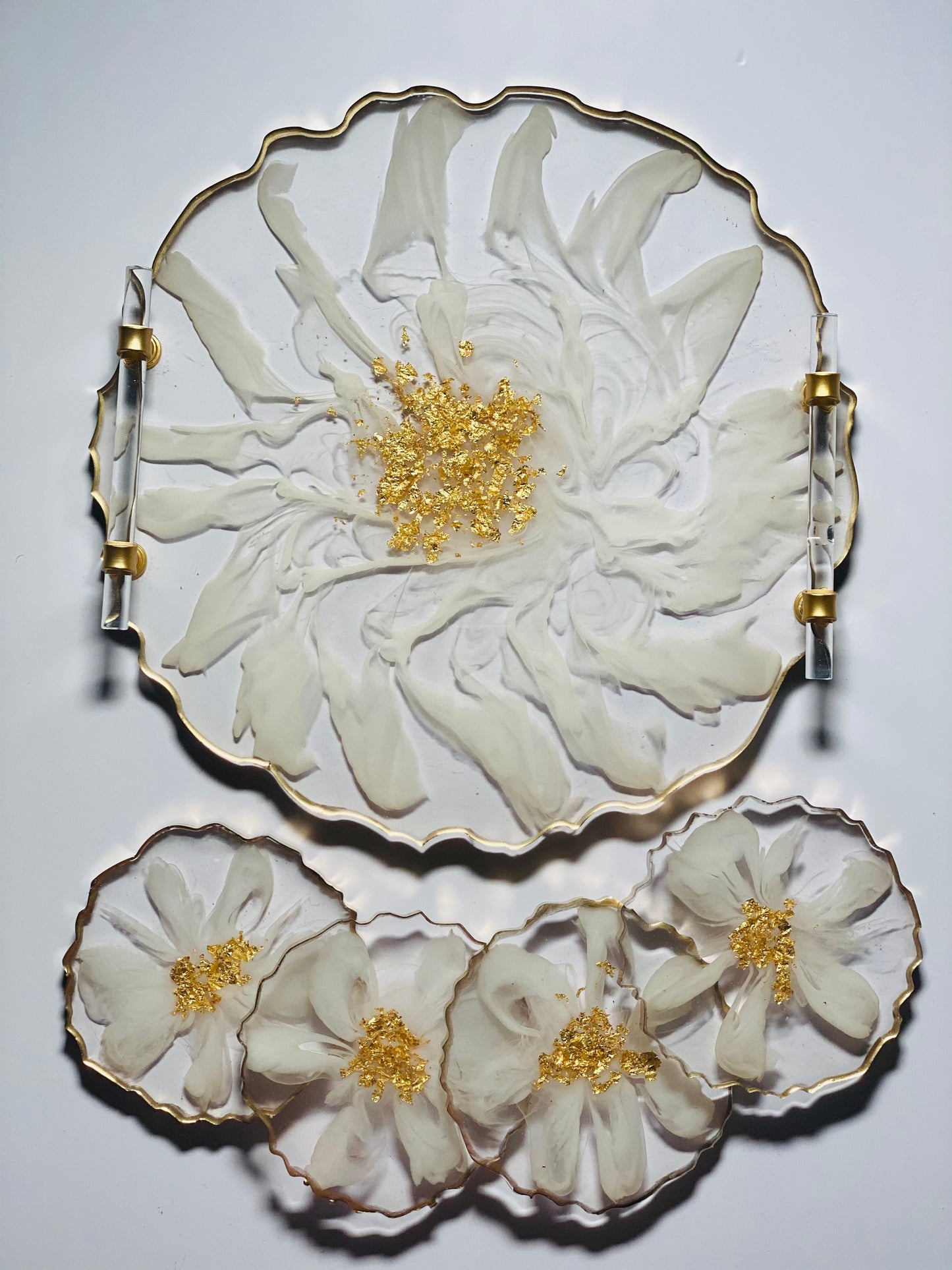 Flower Fade Serving Tray