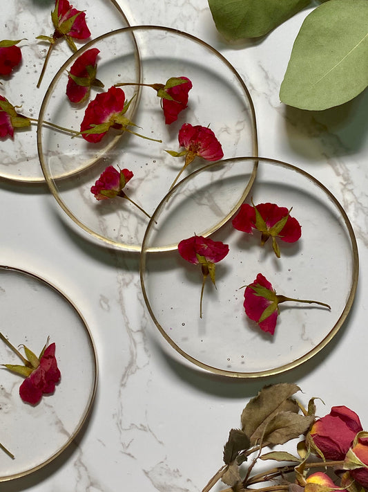 Rosebud Coaster Set