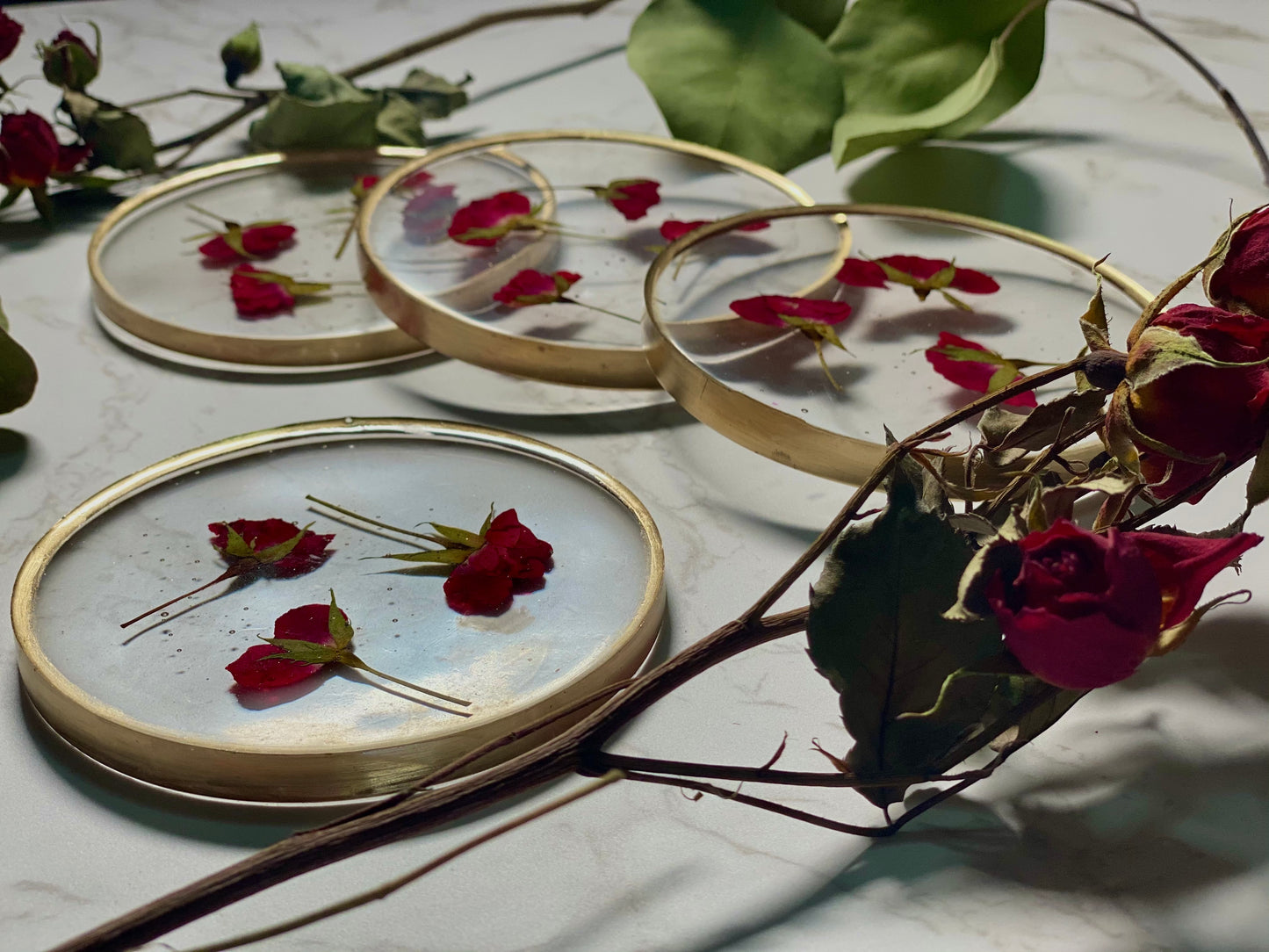 Rosebud Coaster Set