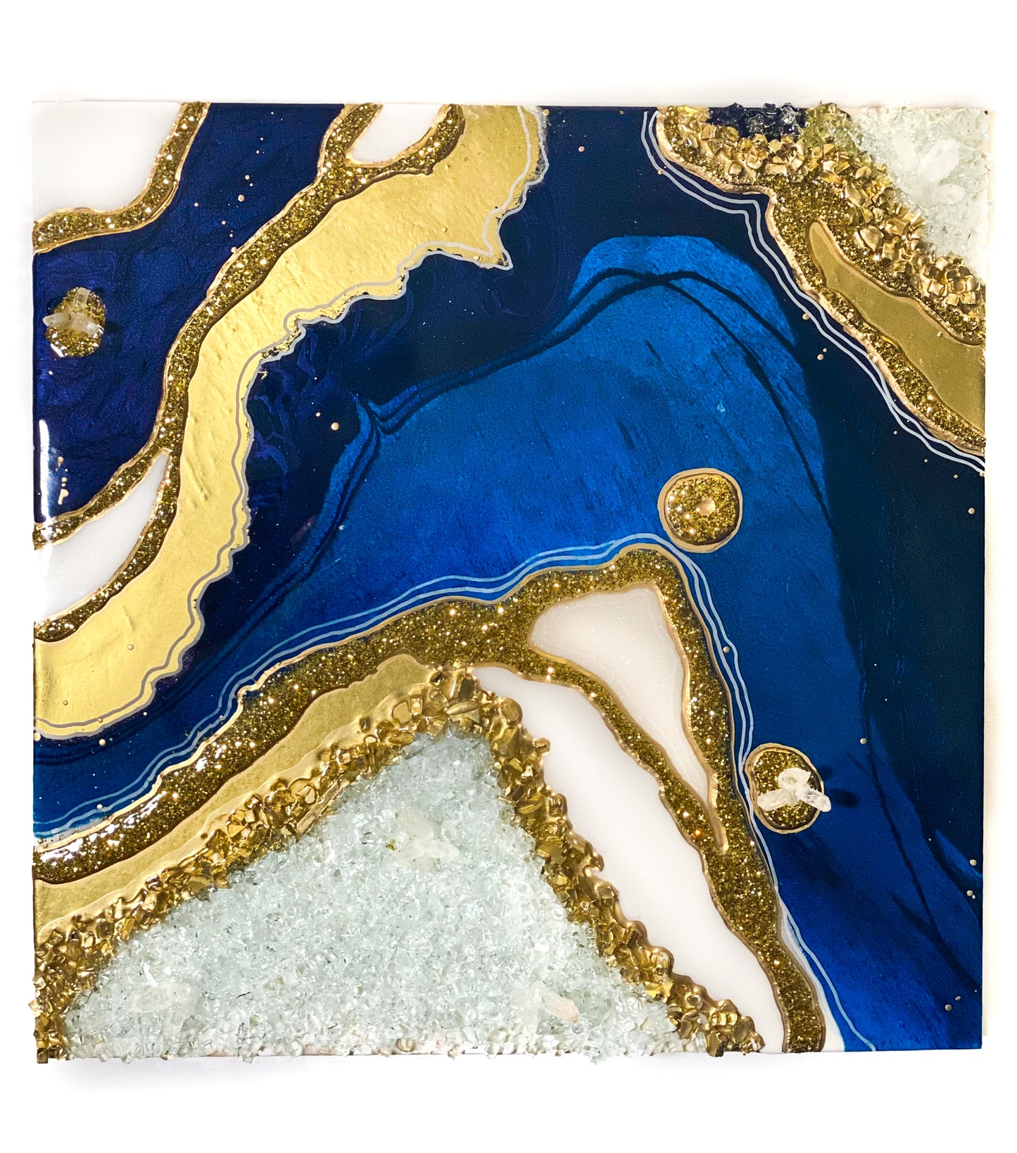 Sodalite Geode Wall Art