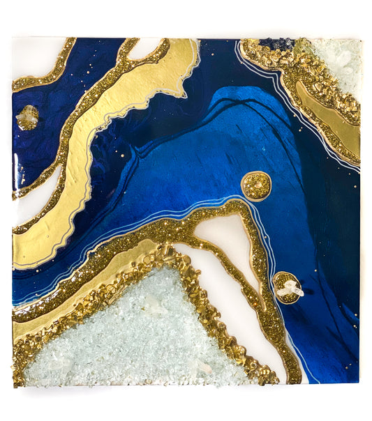 Sodalite Geode Wall Art