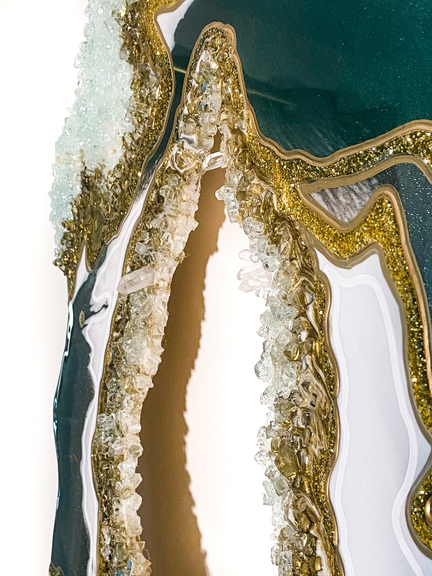 Malachite Geode Wall Art