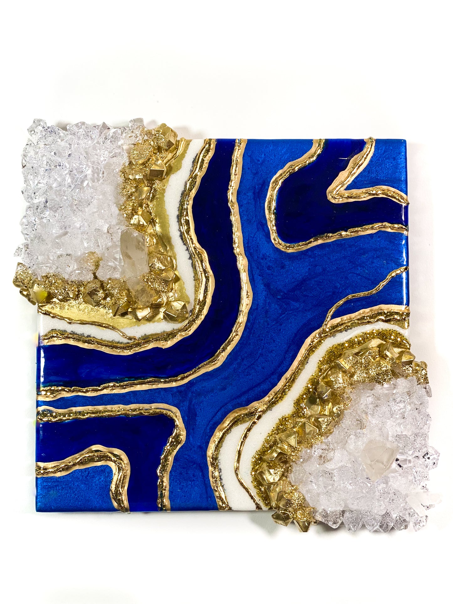 Lapis Geode Wall Art