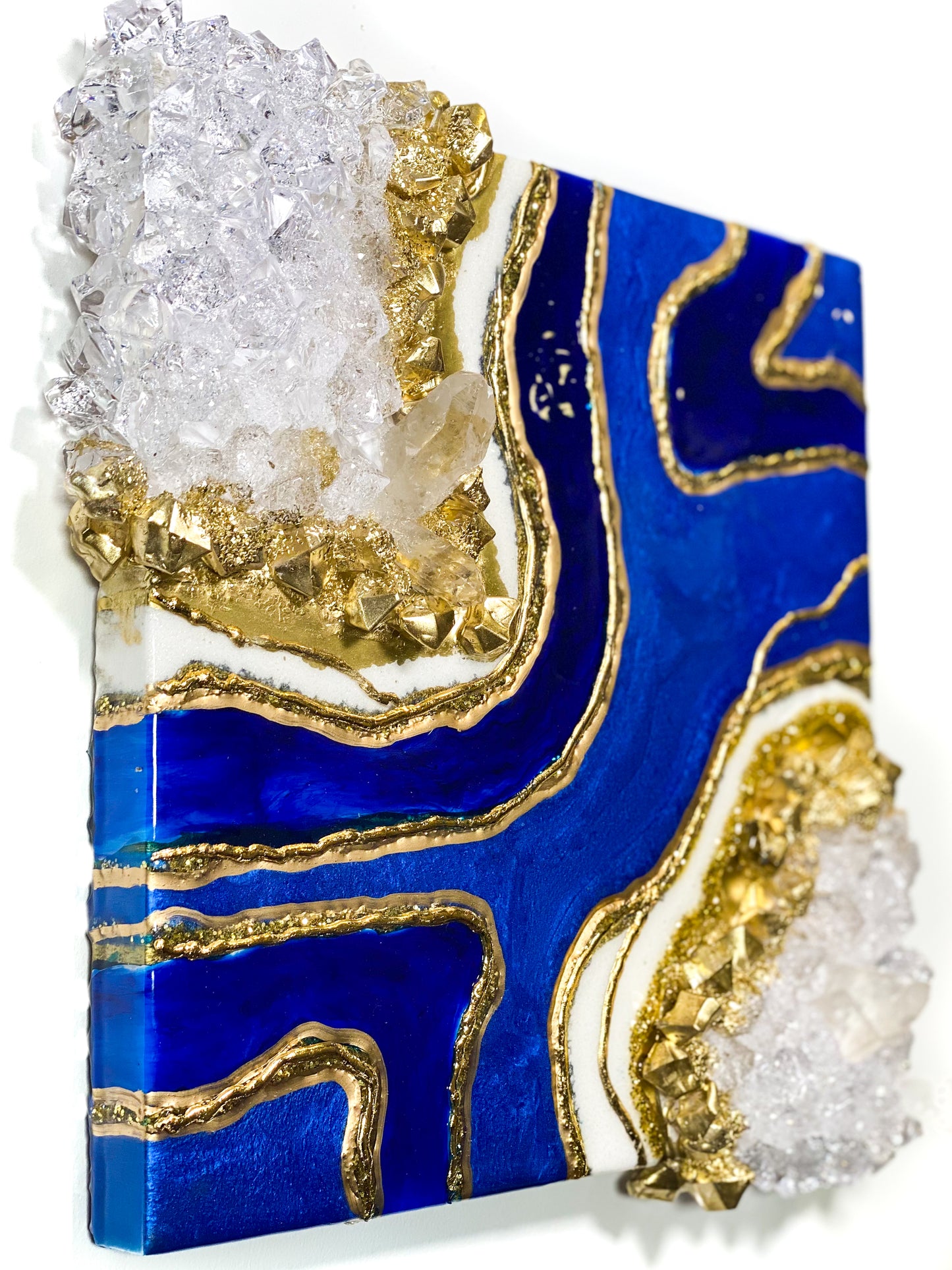 Lapis Geode Wall Art