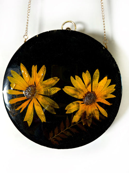Sunflower Floral Clutch