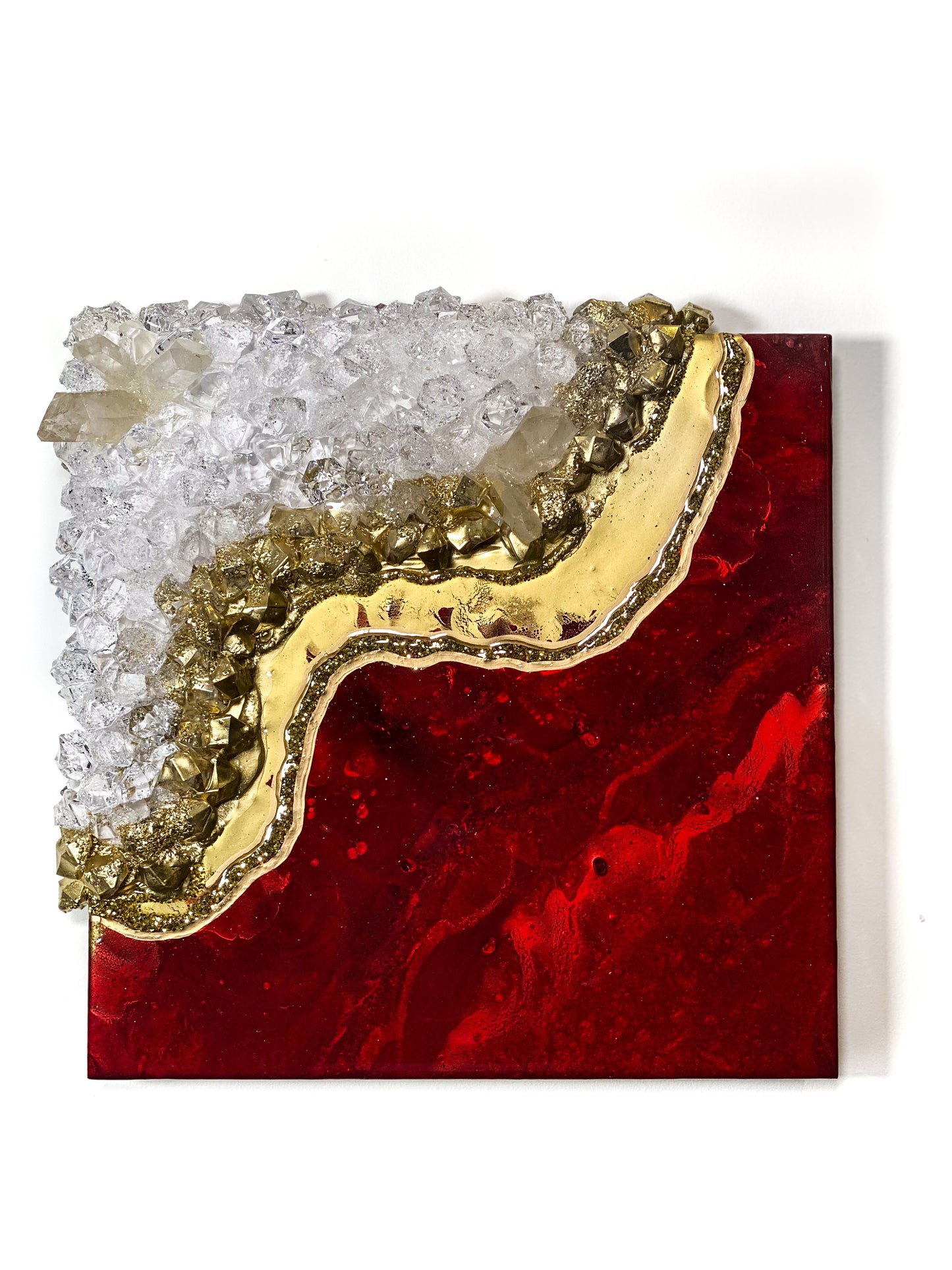 Ruby Geode Wall Art